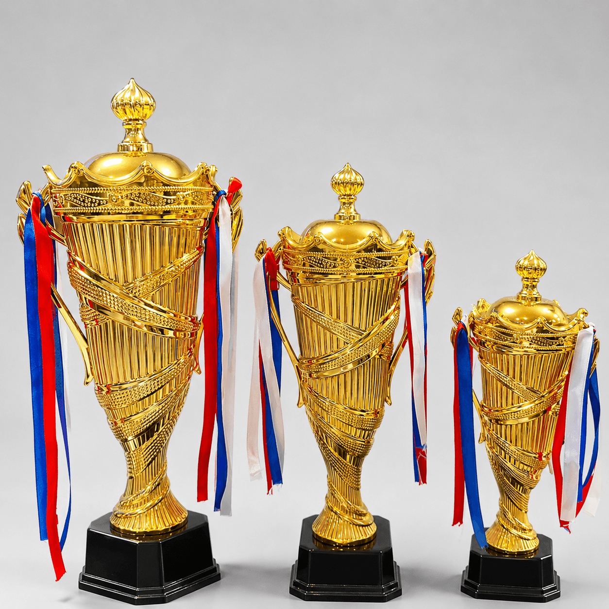 Plastic Gold trophy set